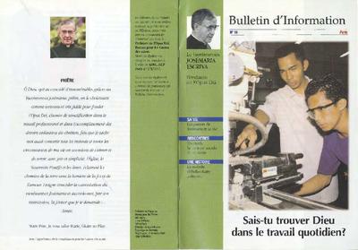 Bulletin d'information: Le Bienheureux Josémaria Escrivá, Fondateur de l'Opus Dei. Nº 16. [Brochure]