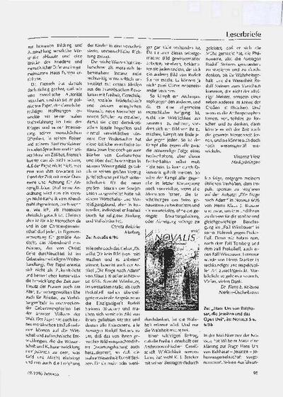 Hans Urs von Balthasar, die Jesuiten und das Opus Dei, in: Novalis 5 u. 6/96. [Artículo de revista]