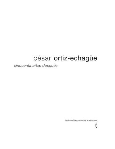C&eacute;sar Ortiz-Echag&uuml;e cincuenta a&ntilde;os despu&eacute;s. [Folleto]