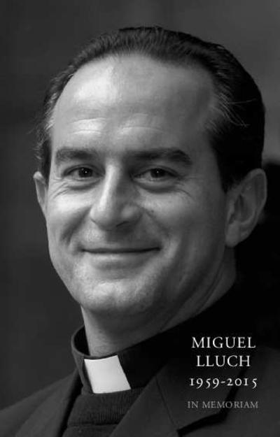 Miguel Lluch 1959-2015. Acto académico In memoriam, 23 de abril de 2015. [Libro en colaboración]
