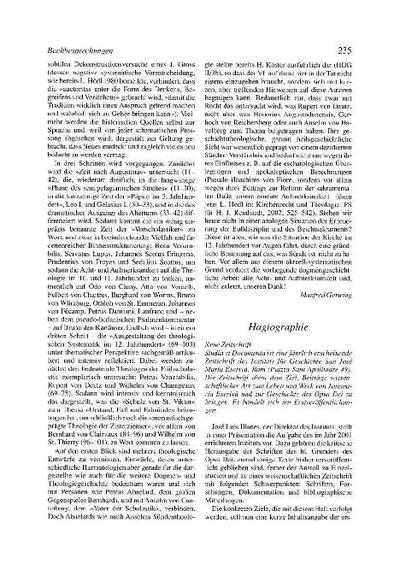 [Recensión sobre: Studia et Documenta ist eine jährlich erscheinende Zeitschrift des Instituts für Geschichte San José María Escrivá]. [Journal Article]