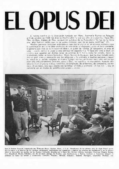 El Opus Dei. [Journal Article]