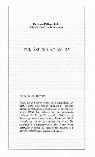 Per Áspera ad Astra. [Book Section]