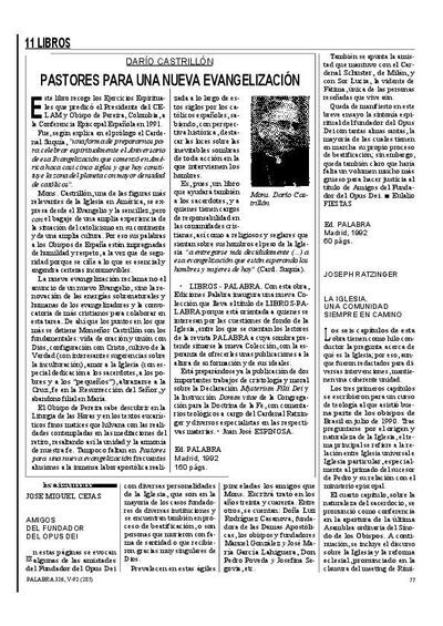 [Recensi&oacute;n sobre: Amigos del Fundador del Opus Dei]. [Art&iacute;culo de revista]