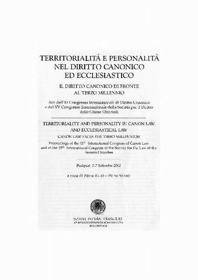 I tribunali delle circoscrizioni personali latine. [Artículo de revista]