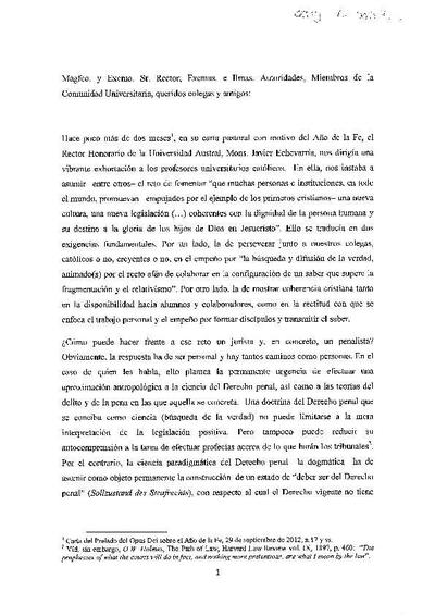 Discurso del Profesor Silva Sánchez. [Journal Article]