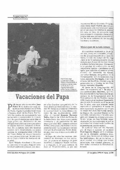 Hacia la beatificación del fundador del «Opus Dei». [Journal Article]
