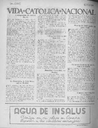 I Congreso General del Opus Dei. [Journal Article]