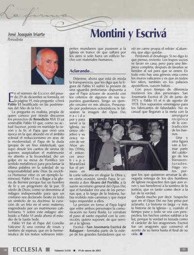 Montini y Escrivá. [Journal Article]