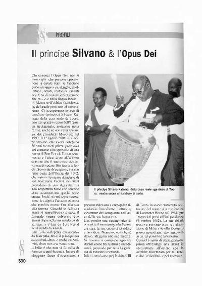Il principe Silvano & l’Opus Dei. [Artículo de revista]