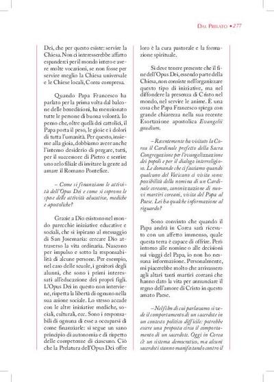 Intervista concessa al «Corriere della Sera», Italia (15-XII-2013)  [Entrevista realizada por Antonio Macaluso]. [Journal Article]