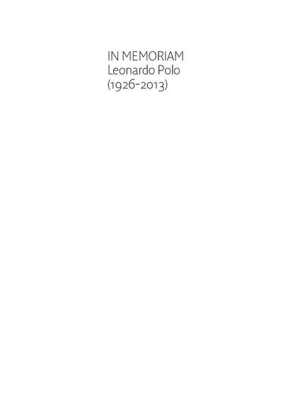In memoriam: Leonardo Polo (1926-2013). [Journal Article]