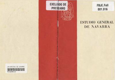 Estudio General de Navarra. [Brochure]