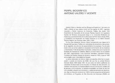 Perfil biográfico. Antonio Valero y Vicente. [Book Section]