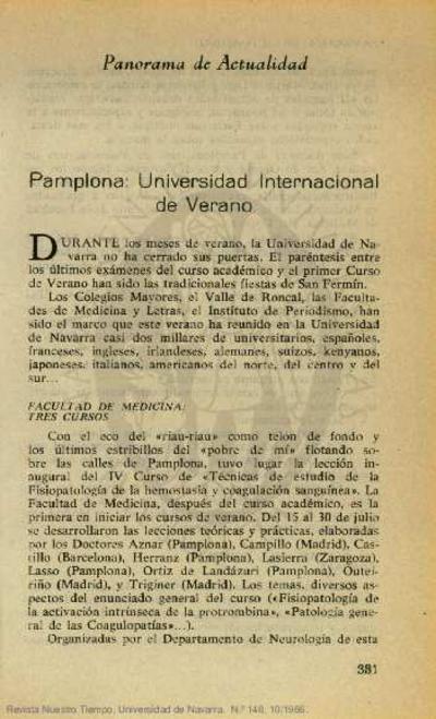 Pamplona: Universidad Internacional de Verano. [Artículo de revista]