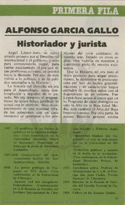 [Angel López-Amo:] historiador y jurista. [Artículo de revista]
