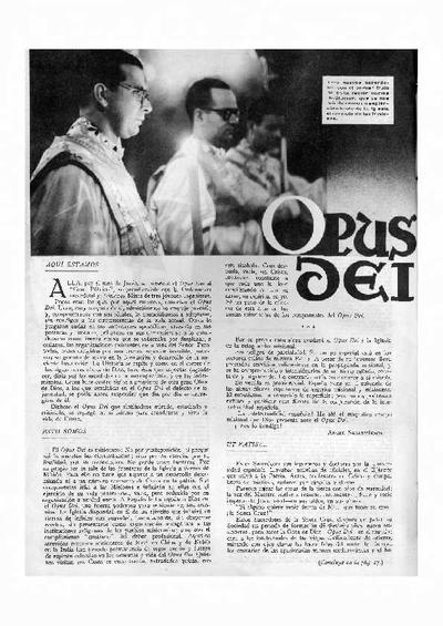 Opus Dei. [Artículo de revista]