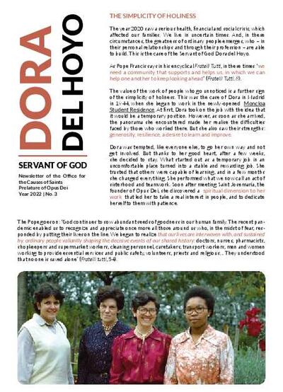 Newsletter: Dora del Hoyo. Nº 1. A professional home-maker. [Brochure]