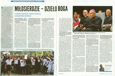 Milosierdzie - Dzielo Boga [entrevista realizada por Pawel Zuchniewicz]. [Journal Article]