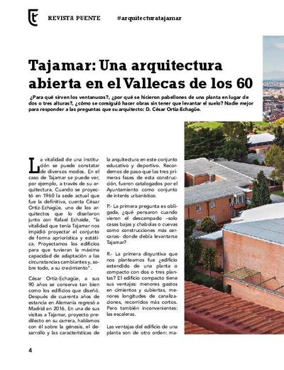 Tajamar: Una arquitectura abierta en el Vallecas de los 60. [Journal Article]