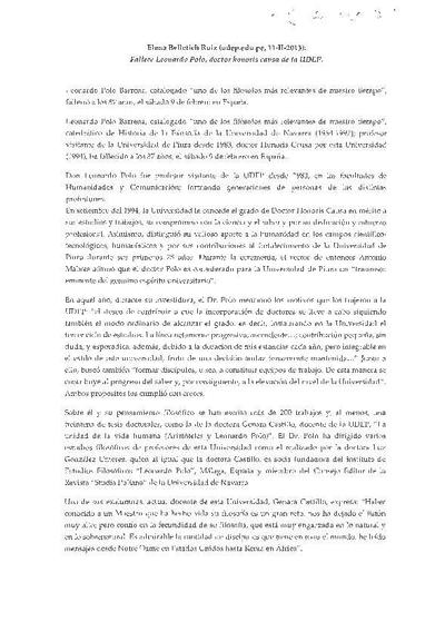 Fallece Leonardo Polo, Doctor Honoris Causa de la UDEP. [E-Journal Article]