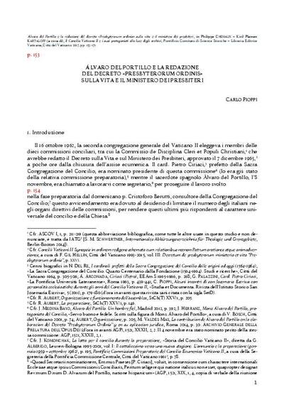 Álvaro del Portillo e la redazione del Decreto «Presbyterorum Ordinis» sulla vita e il ministero dei presbiteri. [Book Section]