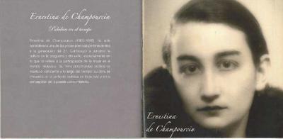 Ernestina de Champourcin. [Brochure]