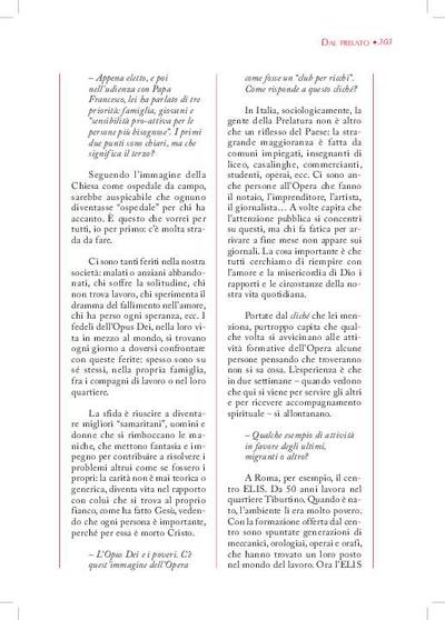 Intervista concessa al <i>Corriere della Sera</i>, Italia (12-X-2017) (realizzata da Gian Guido Vecchi). [Artículo de revista]