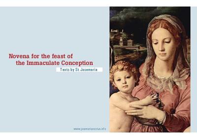 Novena for the feast of the Immaculate Conception. Texts by St Josemaria. [E-Brochure]