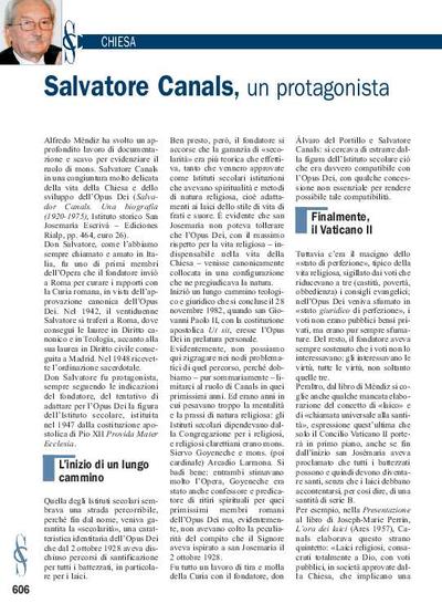 Salvatore Canals, un protagonista. [Artículo de revista]