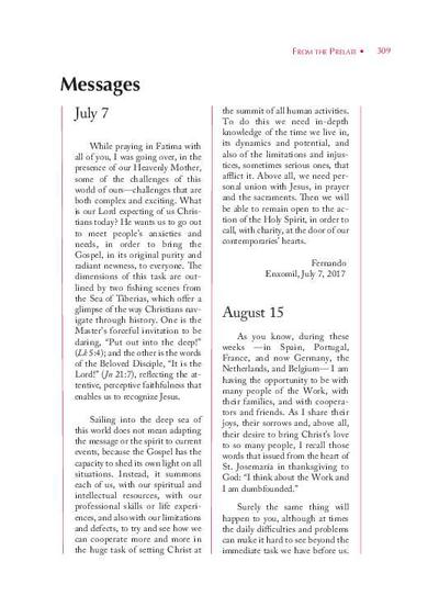 July 7 Message. [Journal Article]