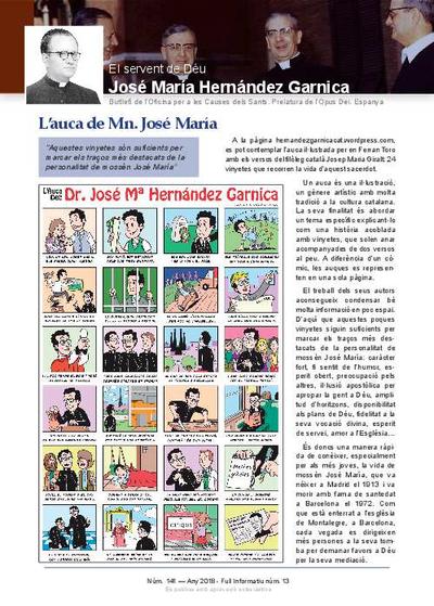El servent de Déu José María Hernández Garnica. Nº 13 L'auca de Mn. José María. [Folleto]