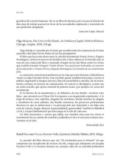 [Recensión sobre: Navarro-Valls, el portavoz]. [Journal Article]